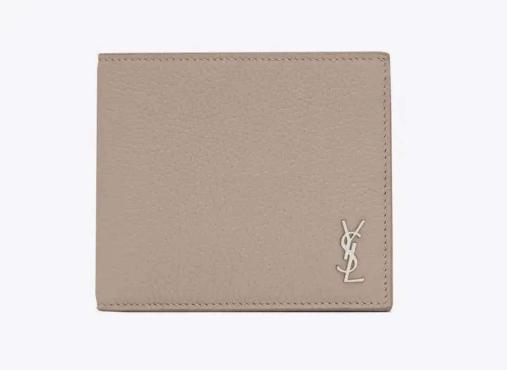 美品⭐️SAINT LAURENT メンズ タイニーウォレット 三つ折り財布 サンローラン 三つ折りタイニーウォレット 希少レザータイプ上品マット