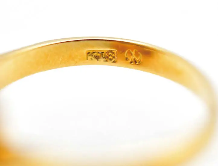 リング　K18 750 刻印　ホールマーク　レディース　ダイヤ　パール リング K18 750 刻印 ホールマーク レディース ダイヤ パール キズじゃ