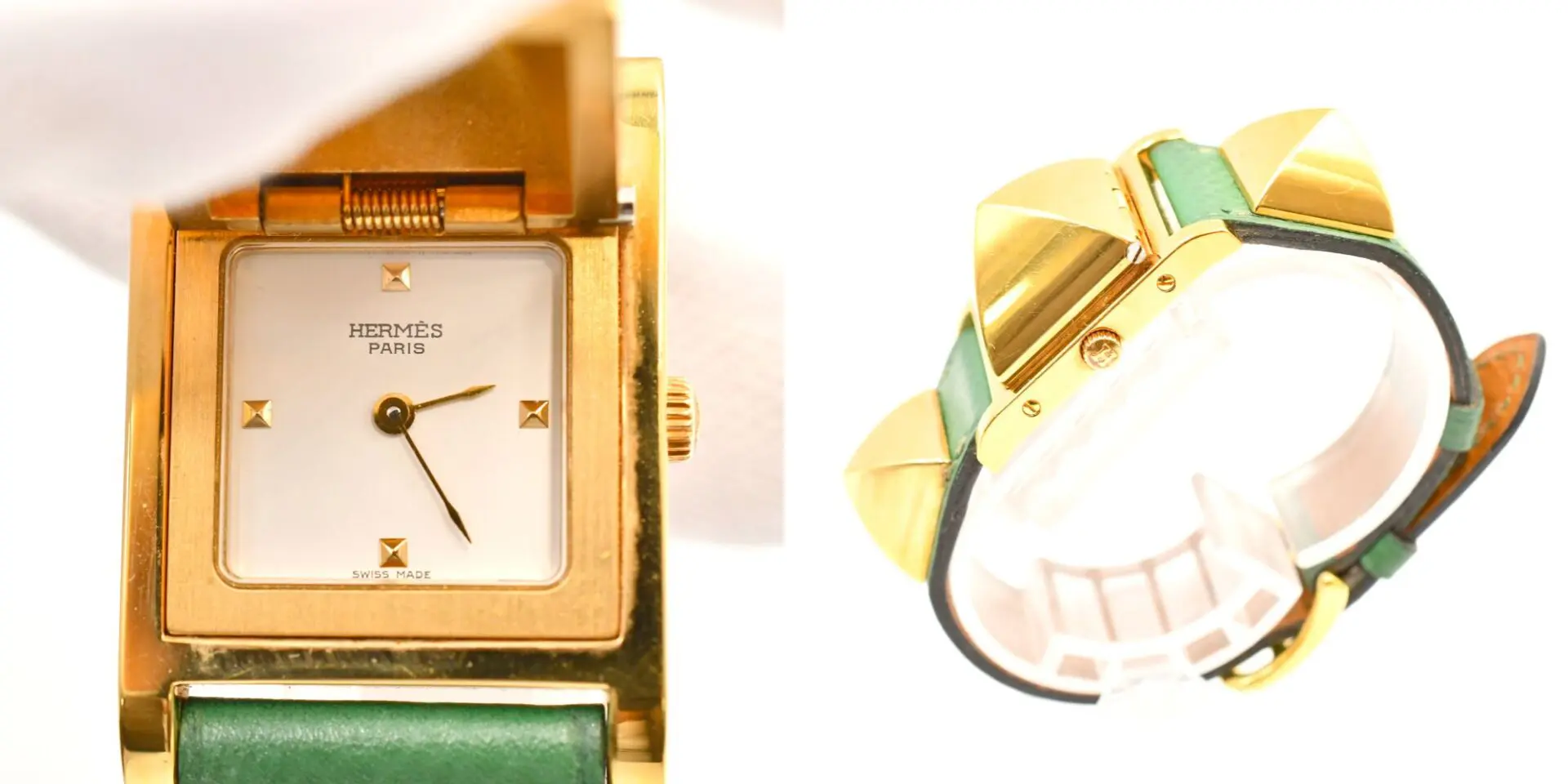 HERMES　エルメス　メドール　ゴールドピラミッドスタッズ HERMES エルメス メドール ゴールドピラミッドスタッズ まるで