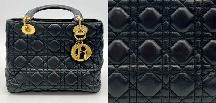 dior レディーディオール確認用 ディオール LadyDior レディディオール バッグ 偽物（コピー品）の見分け方